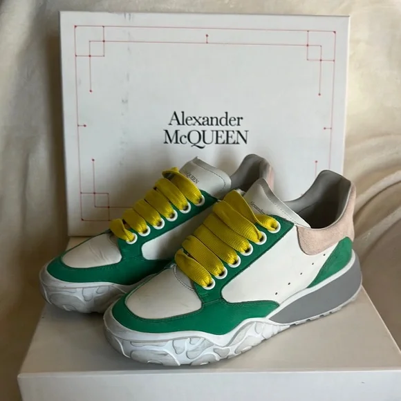Alexander McQueen Shoes Alexander Mcqueen Green And Cream